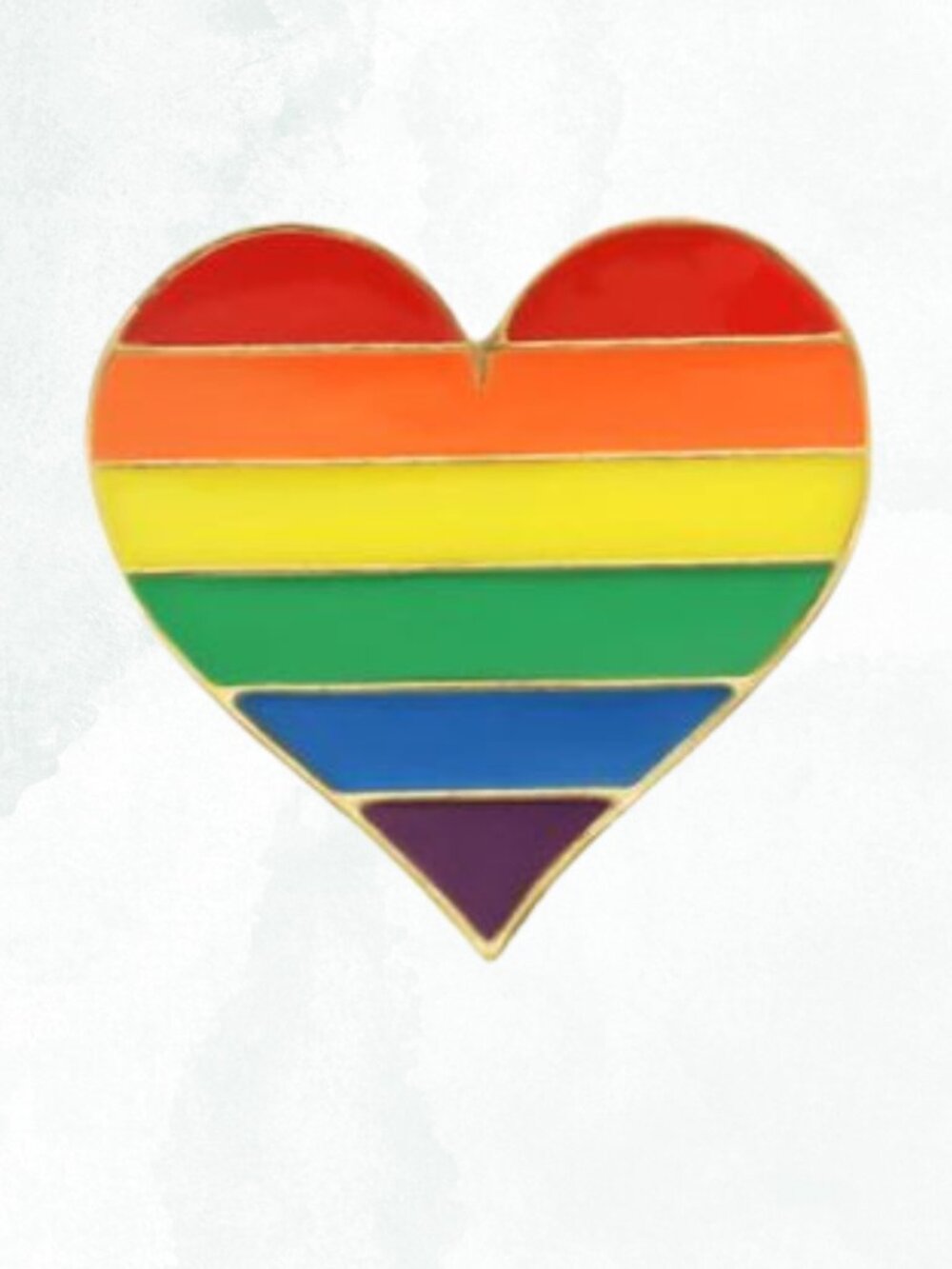 Rainbow Heart Pride Pin #Pride #LGBT #Rainbow #Heart